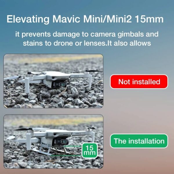 Mini 2 Drone Foldable Landing Gear - Image 5