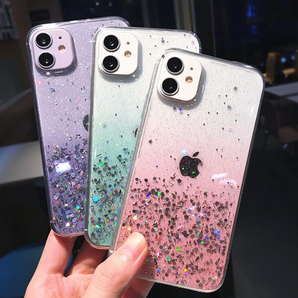 RainbowSparkle Sequins Phone Case for iPhone 7-14 Pro Max - Image 4