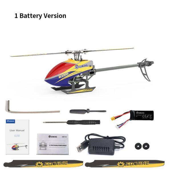 Eachine E150, 6CH 3D6G Brushless RC Helicopter - Image 2