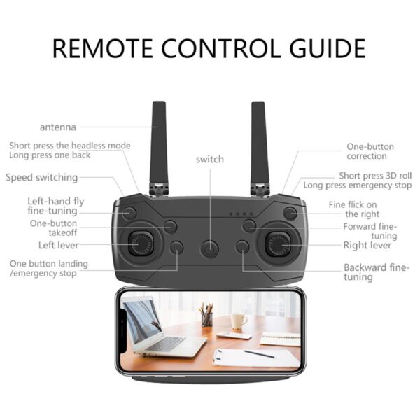 E58 Foldable Quadcopter - Image 4