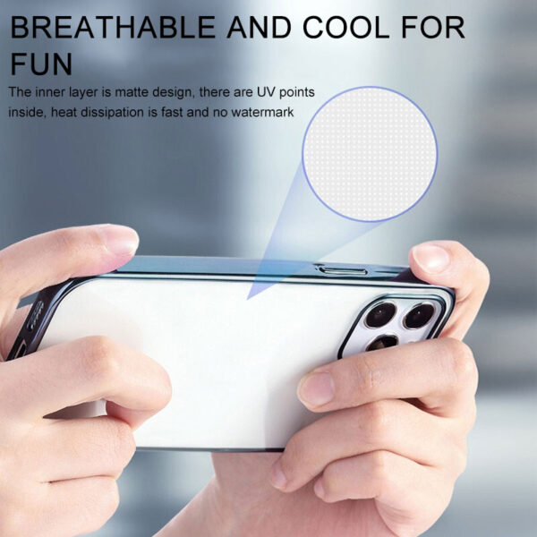 EliteShield Luxury Plating Square Frame Case for iPhone 11/12/13/14 Pro Max - Image 4