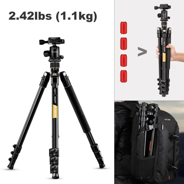 Professional Travel Camera Tripod - Image 5