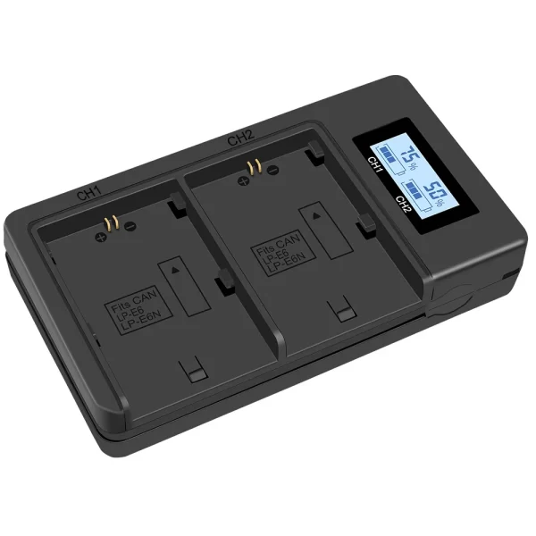 LCD Dual USB Battery Charger - Image 2