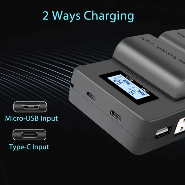 LCD Dual USB Battery Charger - Image 6