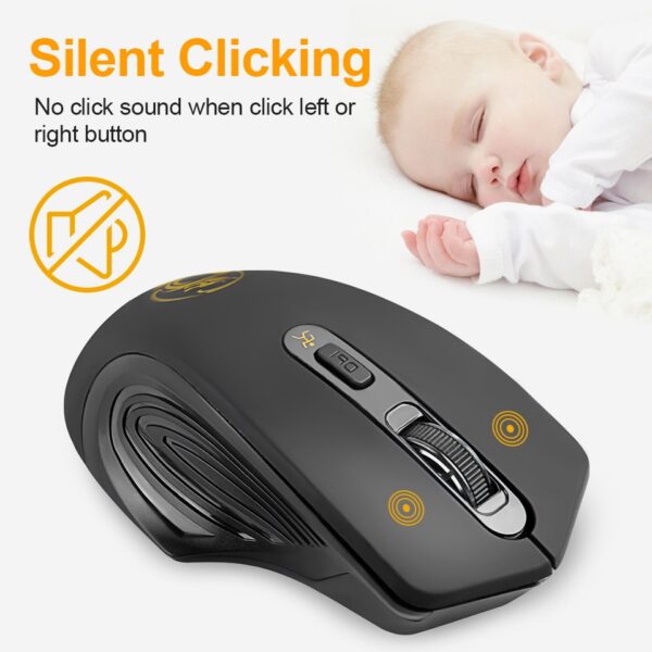 ErgoComfort Wireless Mouse for PC Laptop - Image 5