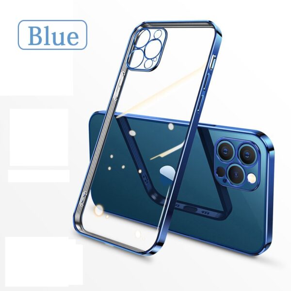 EliteShield Luxury Plating Square Frame Case for iPhone 11/12/13/14 Pro Max - Image 2