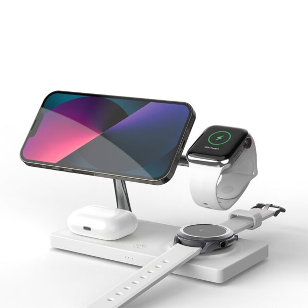 4-in-1 Wireless Charger: iPhone 14/13/12, AirPods 2/3, Apple Watch, Samsung S23/S22/Galaxy Watch - Image 7