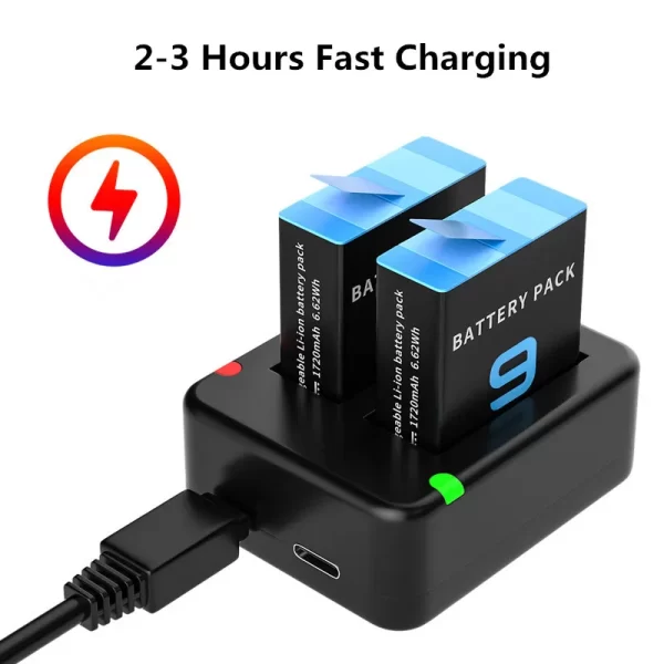 Double Dual Port Slot Battery Charger - Image 4