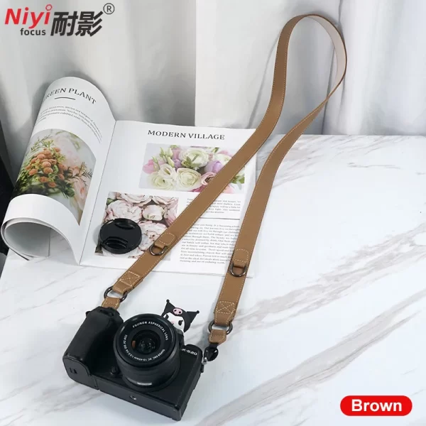 Camera Leather Shoulder Strap - Image 6