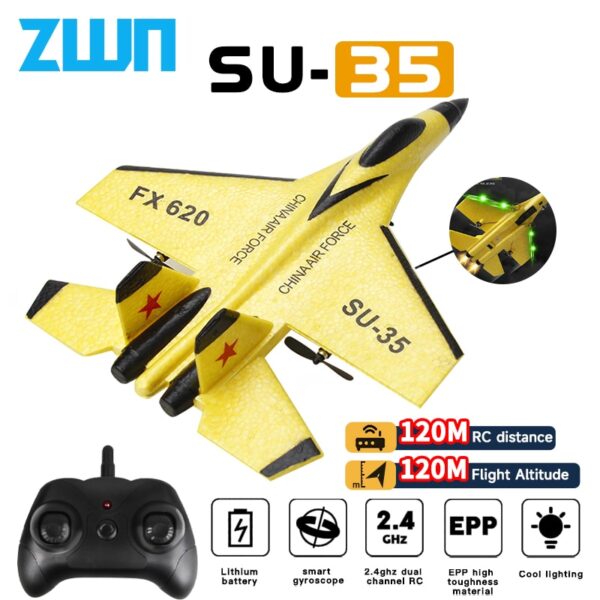 SU35 LED RC Plane, 2.4G EPP Foam Glider