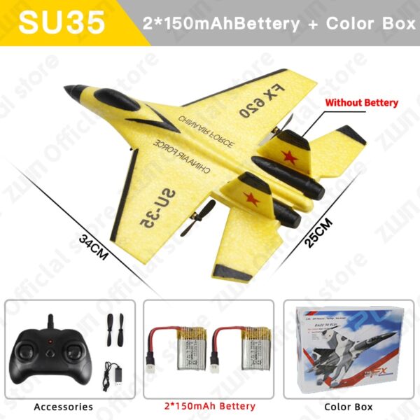 SU35 LED RC Plane, 2.4G EPP Foam Glider - Image 2